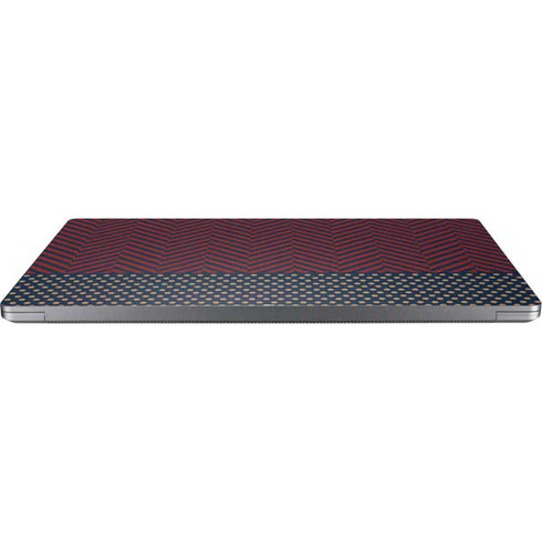 Blocked Polka Dot Chevron Universal Laptop 16in (13 x 9.4in) Skin